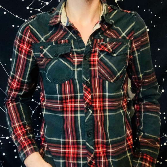 H&M Other - H&M Plaid Button Down Shirt — Size: Small